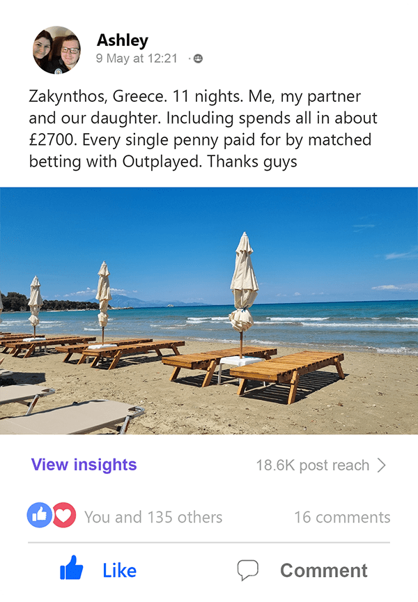Outplayed member testimonial